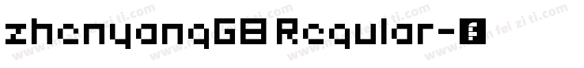 zhenyangGB Regular字体转换